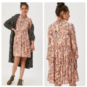 anthropologie Cady Tiered Tunic Dress